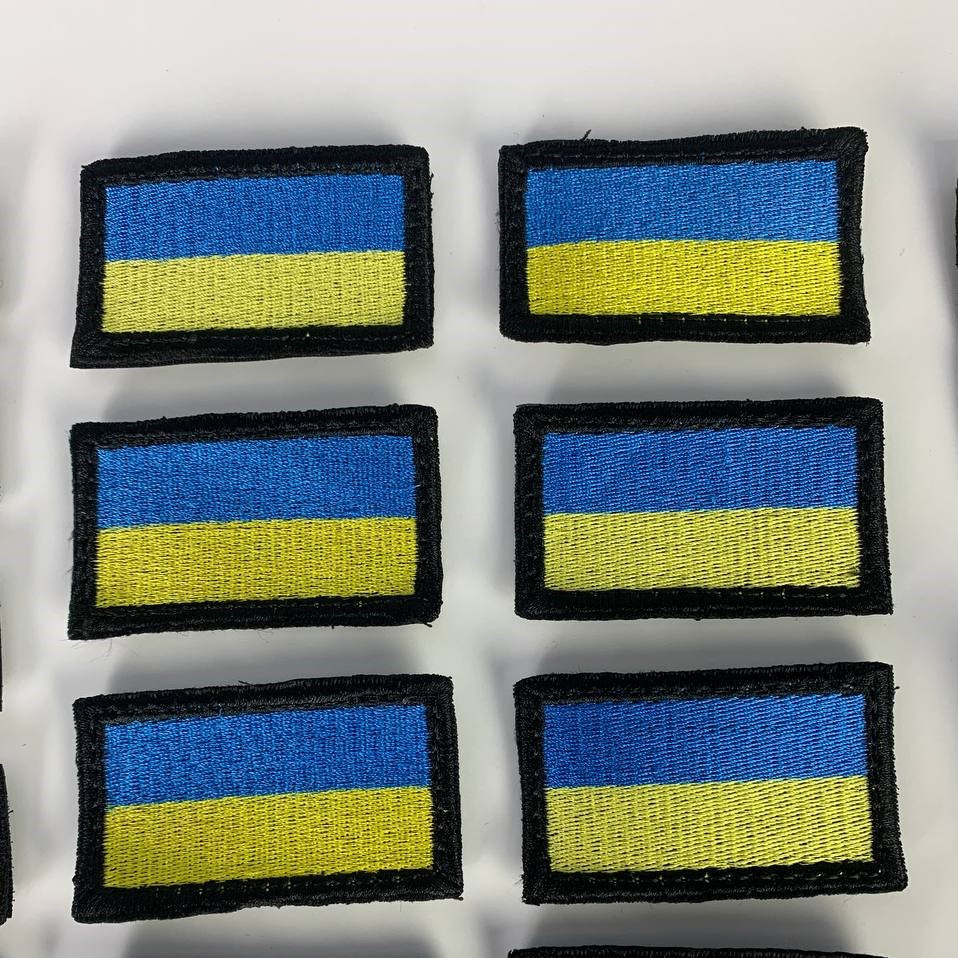 Шеврон на липучці, нашивка прапор України 7х4 см, якісна військова нашивка — изображение 3