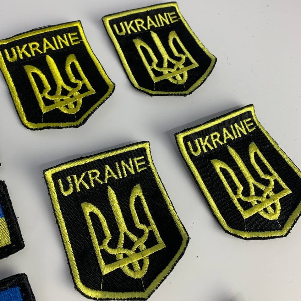Шеврони Герб України на одяг, якісні військові нашивки на липучці, текстиль — изображение 5