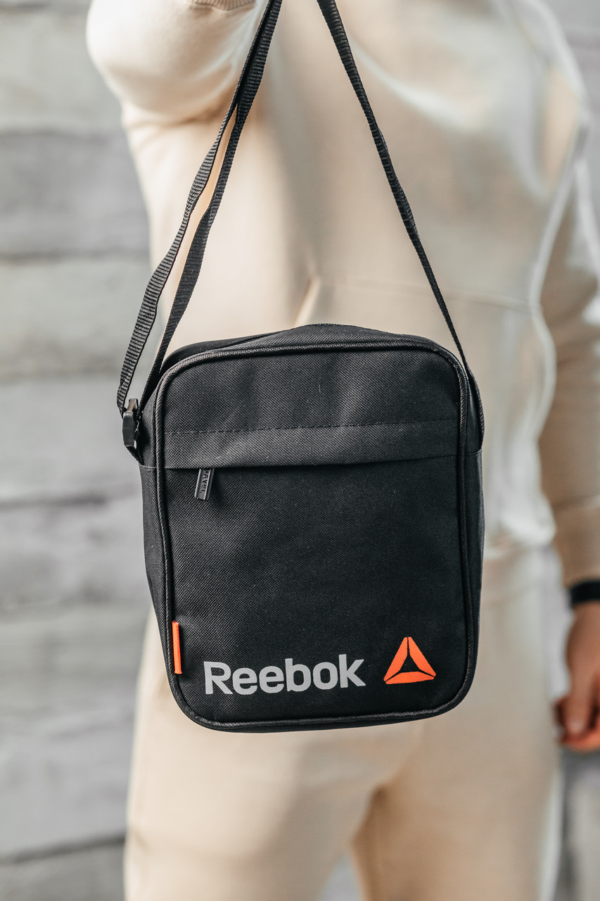 Барстека Reebok, Чоловіча сумка через плече, Текстильна барсетка на три відділення, Брендова сумка — изображение 5
