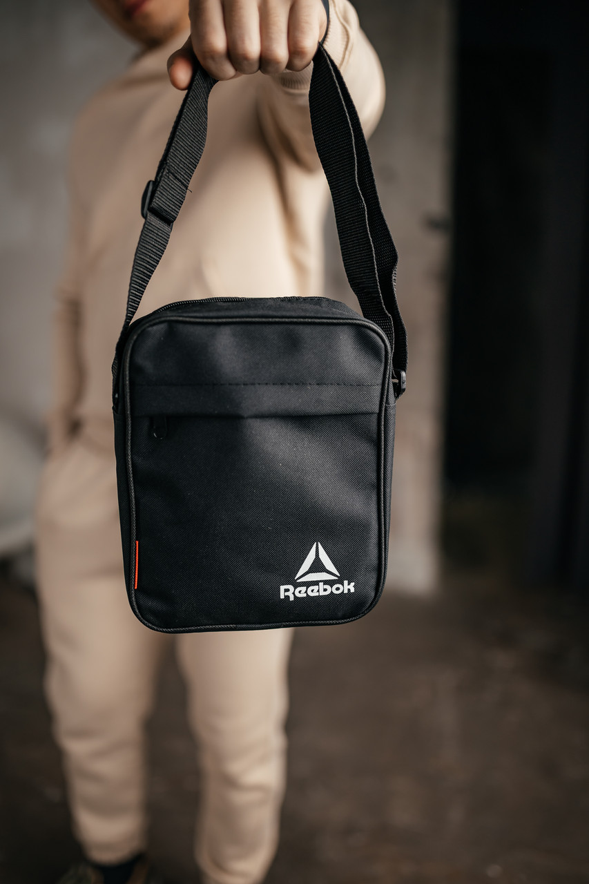 Барстека Reebok, Чоловіча сумка через плече, Текстильна барсетка на три відділення, Брендова сумка — изображение 4