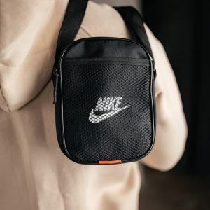 Барстека Nike сітка, Чоловіча сумка через плече, Текстильна барсетка на три відділення, Брендова сумка
