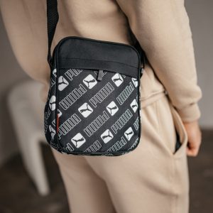 Барстека Puma, Чоловіча сумка через плече, Текстильна барсетка на три відділення, Брендова сумка