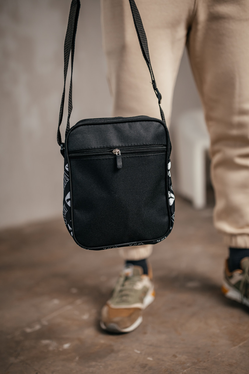 Барстека Puma, Чоловіча сумка через плече, Текстильна барсетка на три відділення, Брендова сумка — изображение 5