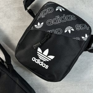 Барстека Adidas, Чоловіча сумка через плече, Текстильна барсетка на два відділення, Брендова сумка