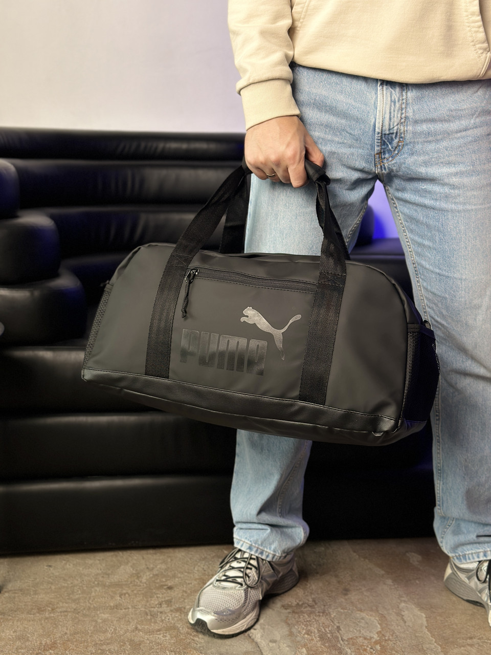 Спортивна чоловіча сумка Puma, Класична містка сумка для тренувань Пума — изображение 6